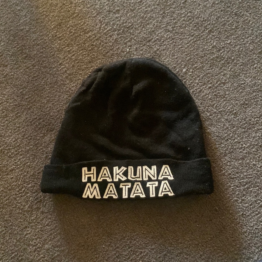 black Lion King ‘Hakuna Matata’ beanie